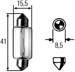 8GM002091141 HELLA Bombilla de cruce