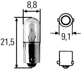 Bombilla de faro HELLA 8GP007676121 precio, desde 2,00 EUR