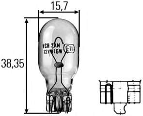 Bombilla 8GA008246001 HELLA