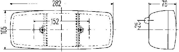 Piloto posterior izquierdo 2SE001699071 HELLA