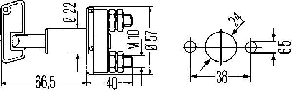 Interruptor de masa A0005454908 Mercedes