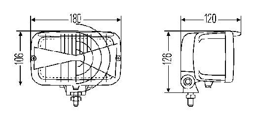 Lámpara, faro, izquierda/derecha 1AB007145001 HELLA