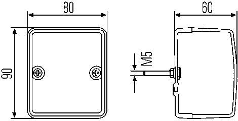 Luz de gálibo 2BA996012061 HELLA