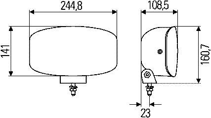 Faro antiniebla izquierdo/derecho (universal) 1FE008773001 HELLA