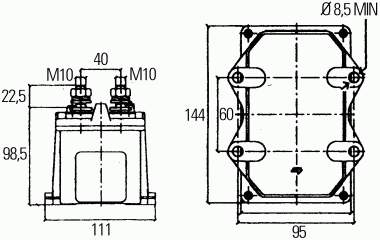 Interruptor de batería 6EK008776051 HELLA