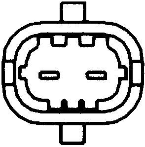 Sensor ABS delantero HELLA 6PU009106261