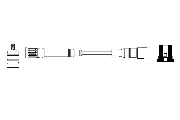 Cable de encendido, cilindro №5 0356912900 Bosch