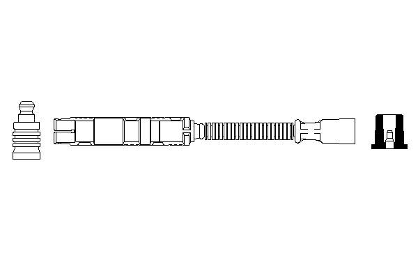 Cable de encendido, cilindro №1, 4 0356912948 Bosch