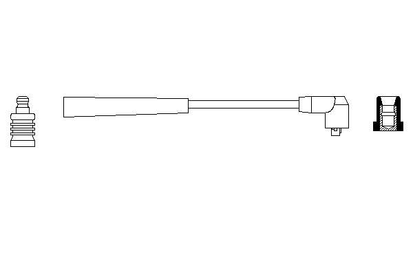 Cable de encendido, cilindro №4 0986356002 Bosch