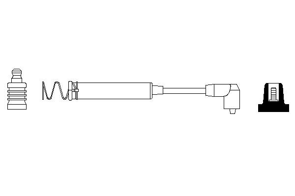 Cable de encendido, cilindro №1 0986356088 Bosch