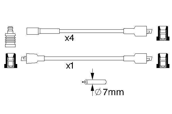 Cables de bujías ZK3184 Starline