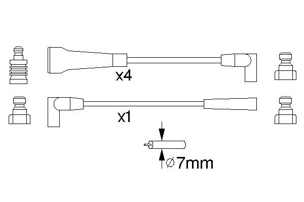 Comprar 0986356743 Bosch Cable de bujía