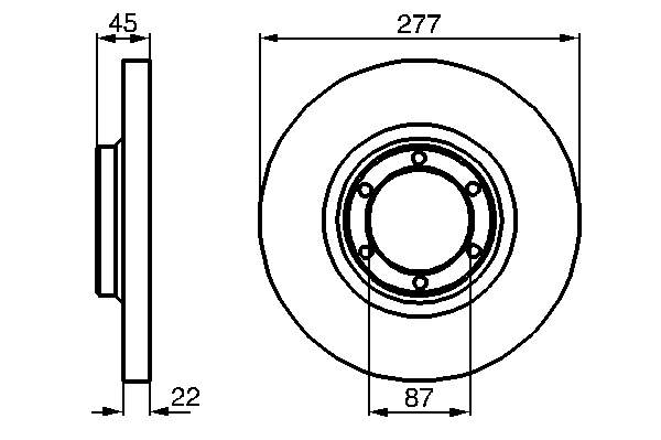 Comprar 0986478635 Bosch Freno de disco delantero
