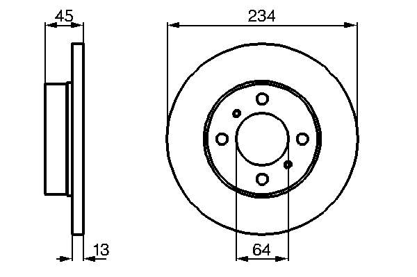 0986478636 Bosch freno de disco delantero