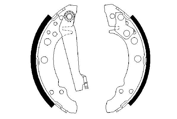 Zapatas de freno 0986487002 Bosch