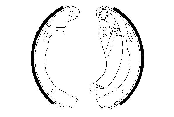 0986487068 Bosch zapatas de frenos de tambor traseras