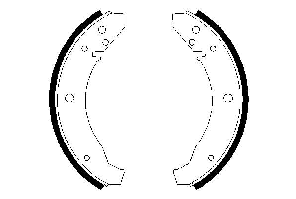 Zapatas de frenos de tambor traseras 0986487099 Bosch