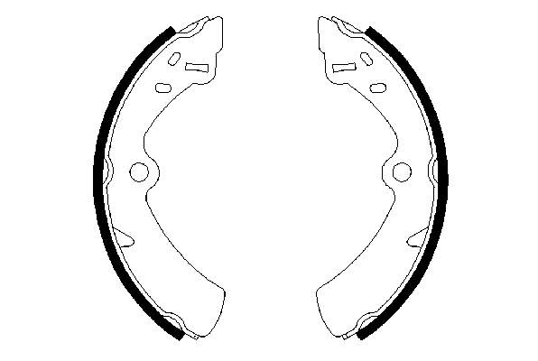 Zapatas de frenos de tambor traseras ADK84104 Blue Print