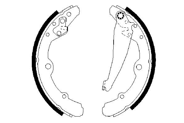 Zapatas de freno 0986487276 Bosch