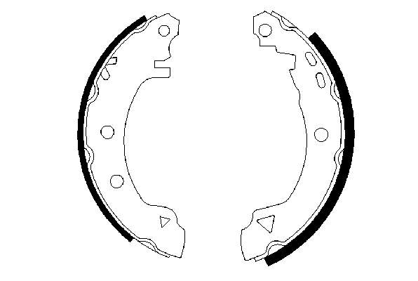 Zapatas de frenos de tambor traseras Alfa Romeo 145 930
