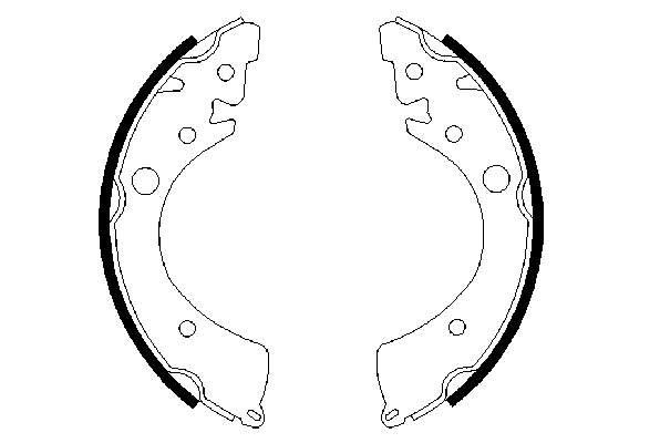 Zapatas de frenos de tambor traseras 43153SK7505 Honda