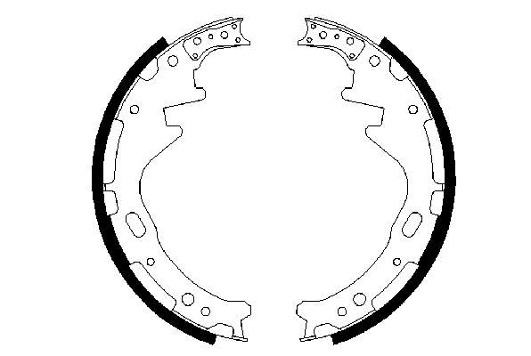 Zapatas de frenos de tambor traseras ADN14126 Blue Print