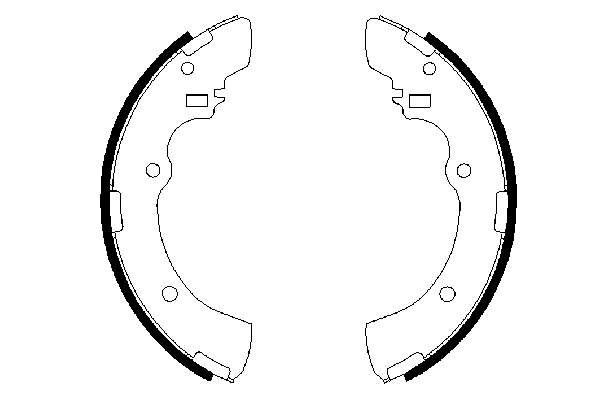 0986487479 Bosch zapatas de frenos de tambor traseras