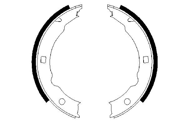 Juego de zapatas de frenos, freno de estacionamiento Peugeot 406 8B