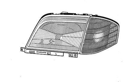 Faro izquierdo LPF362 Magneti Marelli