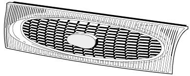 Panal de radiador 1018573 Ford