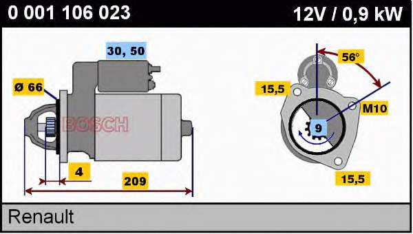 Comprar 0001106023 Bosch Motores de arranque