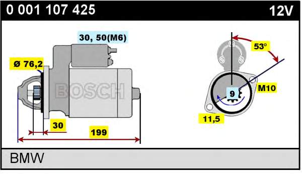 Comprar 0001107425 Bosch Motores de arranque