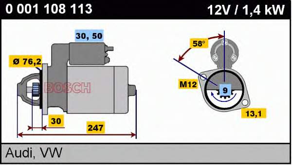 Arrancador Bosch 0001108113