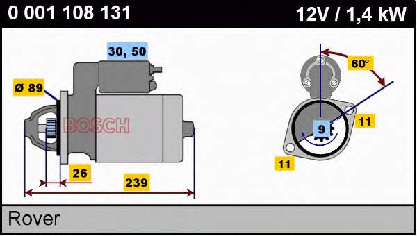 Comprar NAD10040 Land Rover Motores de arranque