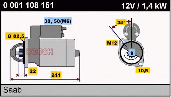 0001108151 Bosch Arranque motores