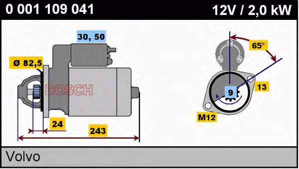0001109041 Bosch Arranque motores