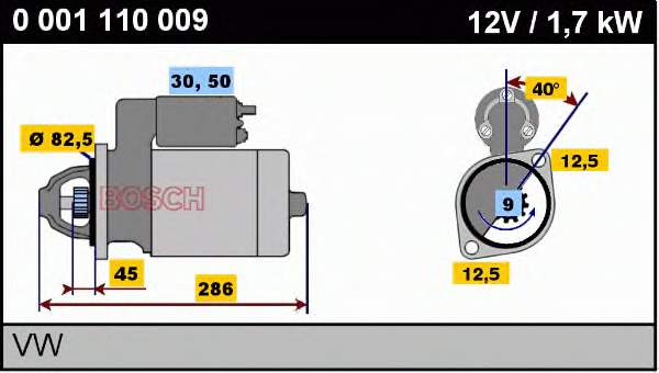 Burro de arranque  Bosch 0001110009 precio, desde 155,39 EUR