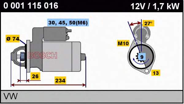 Motor de arranque S0826S As-pl