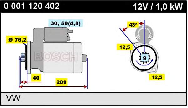 Comprar 0001120402 Bosch Motores de arranque