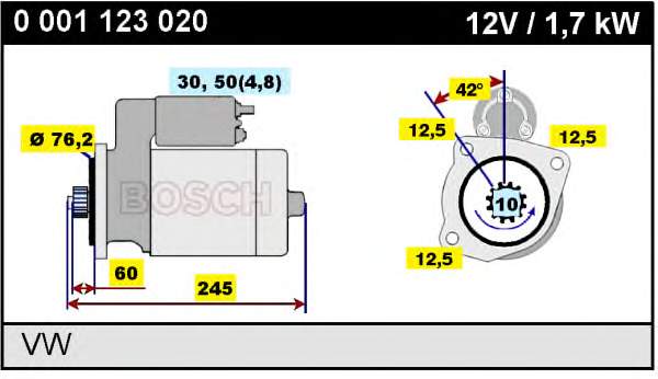 Comprar 0001123020 Bosch Motores de arranque