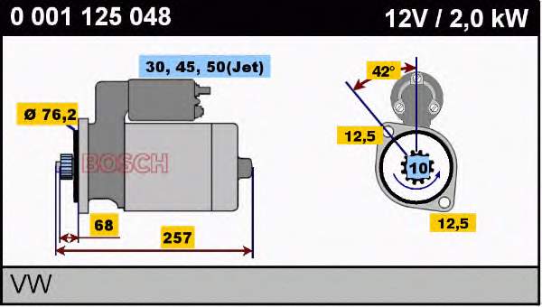 Comprar 0001125048 Bosch Motores de arranque