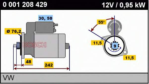 Motor de arranque 300017092010 PSH