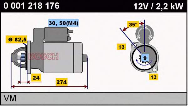 0001109357 Bosch Arranque motores