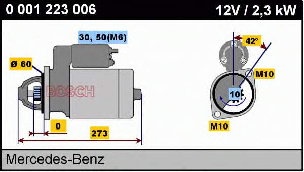 Comprar 0001223006 Bosch Motores de arranque