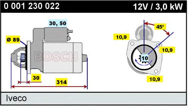 500549103010 PSH motor de arranque