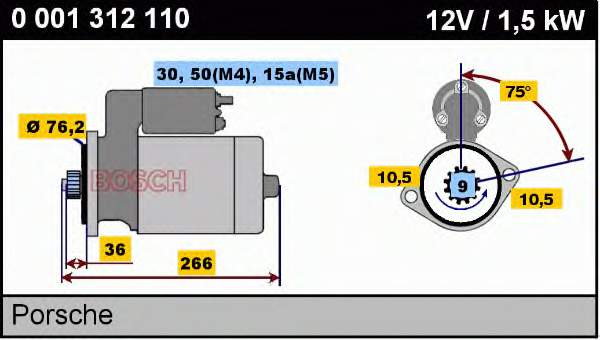 0001312110 Bosch Arranque motores