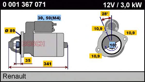 740.001.103.010 PSH motor de arranque