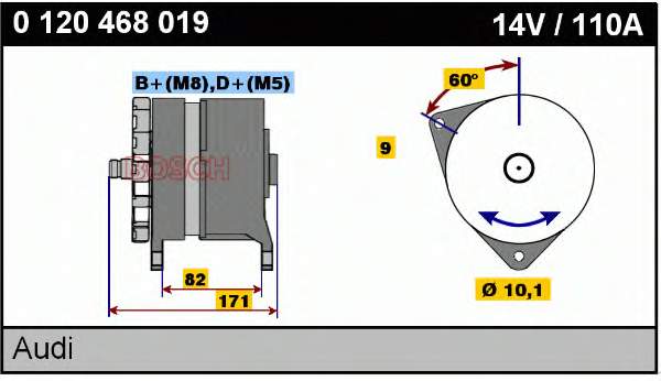 Generador VAG 077903017X