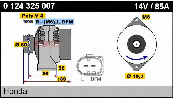 Alternador ADH21147 Blue Print