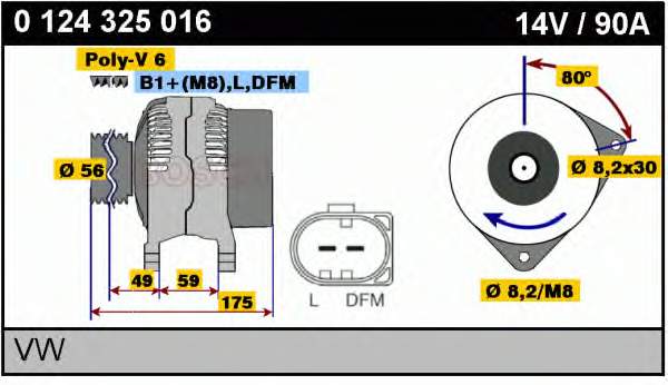 Alternador del motor VAG 06B903018MX precio, desde 224,48 EUR